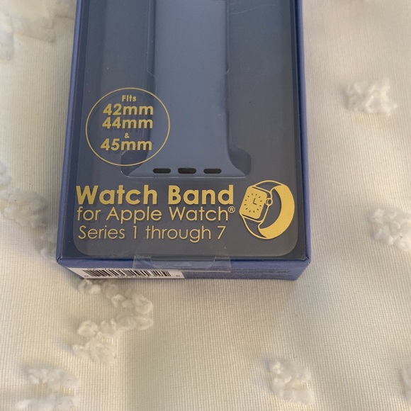 Light blue Apple Watch band fits 42mm, 44mm, 45mm - Picture 2 of 3